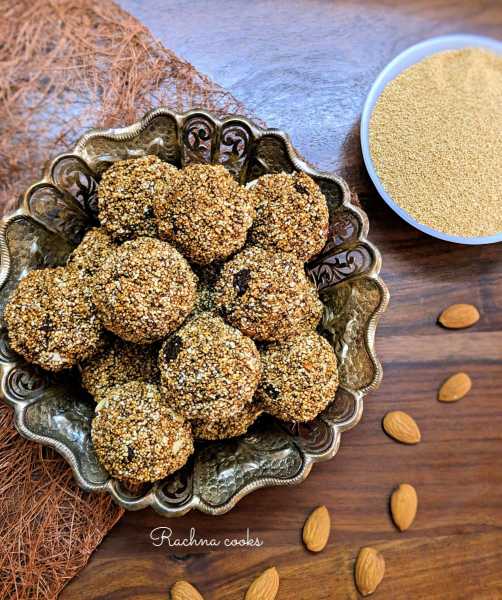 High Protein Popped Amaranth Energy Balls | Rajgira Laddu - Rachna Cooks
