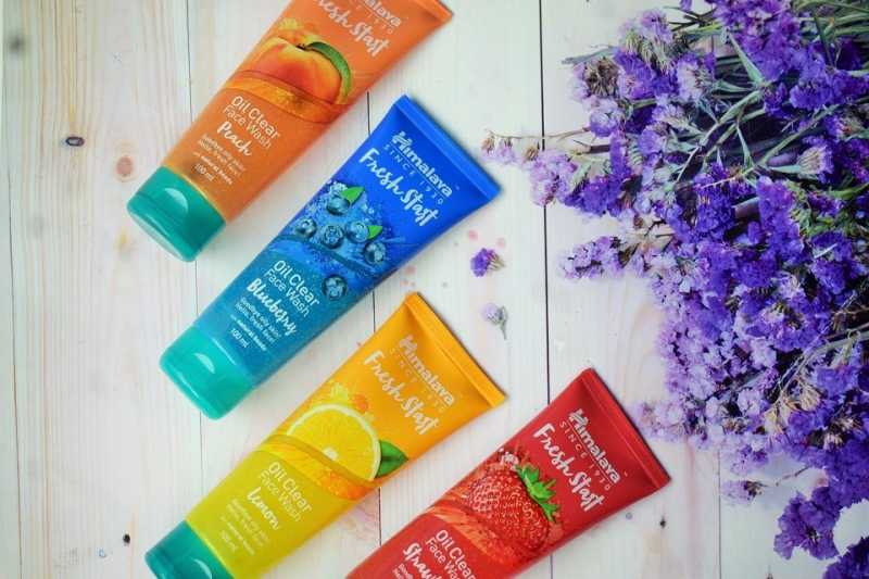 Himalaya Fresh Start Oil Clear Facewash - Lemon, Blueberry, Strawberry, Peach - High On Gloss