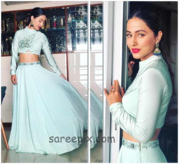 Hina Khan In White Lehenga [InstaStyle]