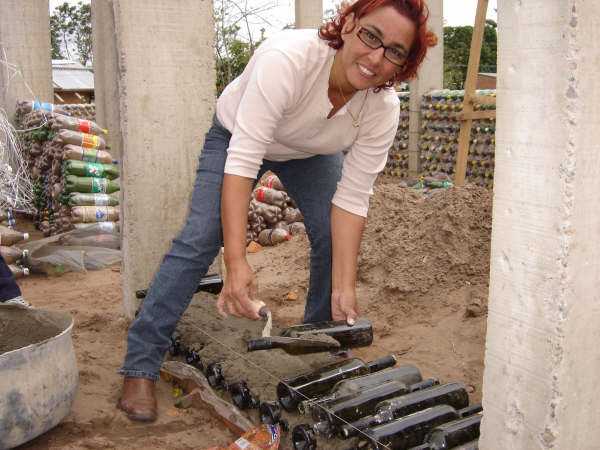 Home Built Totally With Glass Bottles - Amazing !