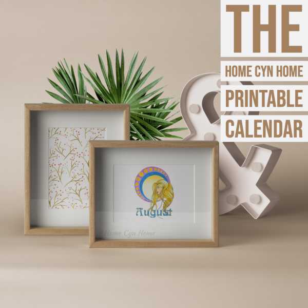 Home Cyn Home: August 2019 Printable Calendar