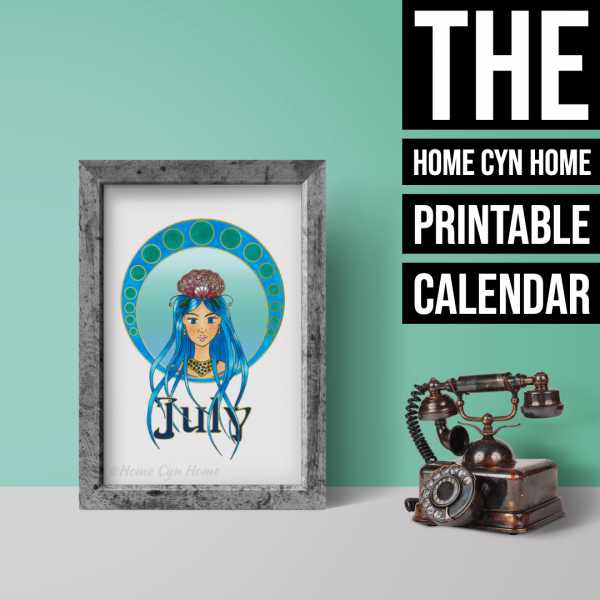Home Cyn Home: July 2019 Printable Calendar