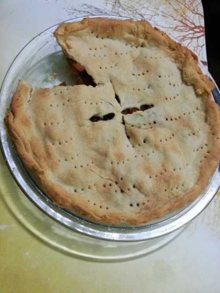 Home-made Apple Pie (Egg-less)