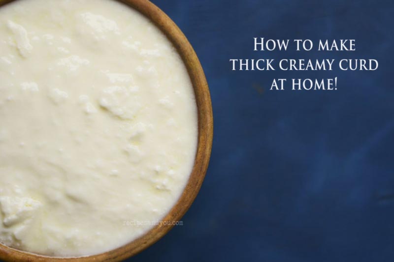 Homemade Curd | Dahi-How To Make Thick,creamy And Rich Curd At Home. | Recipes And You