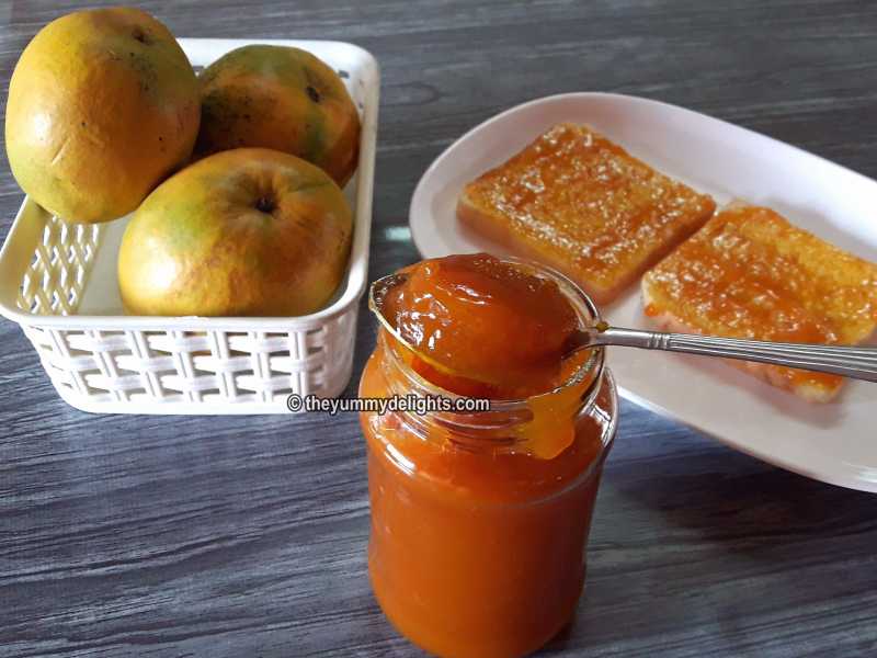 Homemade Mango Jam Recipe (No Preservative) With Only 3 Ingredients