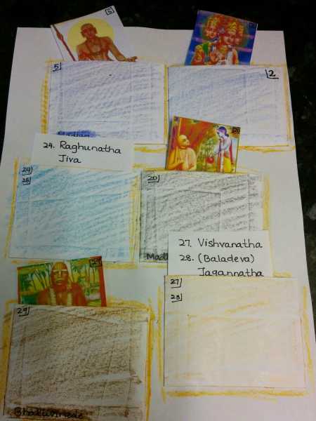 Homeschool - Disciplic Succession - Parampara Worksheet For 4-5 Yr Old 