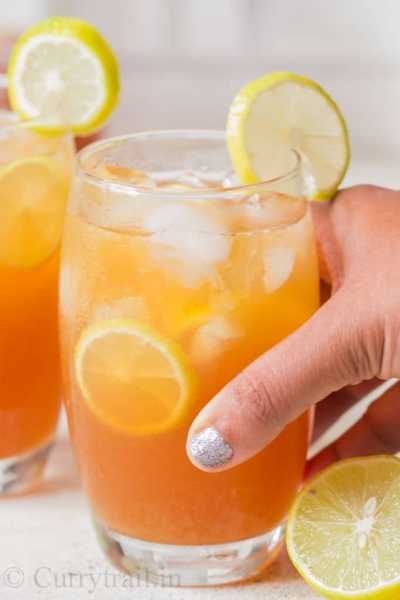 Honey Sweetened Ice Lemon Tea