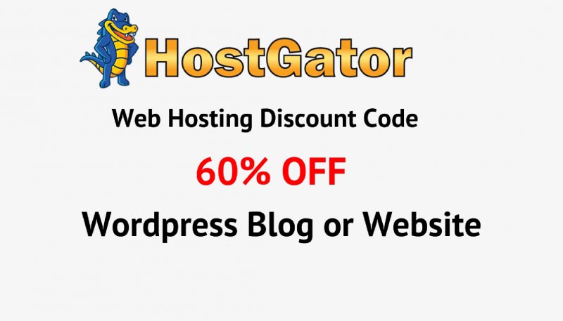 HostGator Maximum Discount Coupon Code August 2017 - 60% Off
