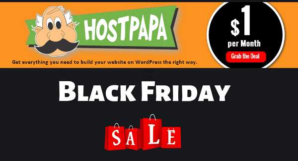 HostPapa Black Friday 2019 Deals (92% OFF) → Hosting At $1/month