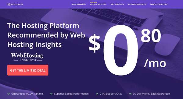 Hostinger Hosting Sale 2019 → Get 90% OFF + Free Domain & SSL - Web Hosting Insights