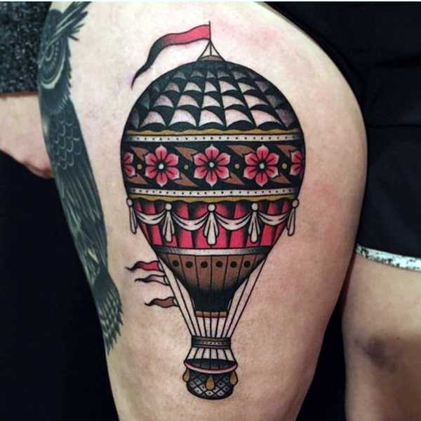 Hot Air Balloon Tattoos Designs And Ideas That Will Blow Your Mind - Tattoosera