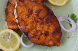 Hotel Style Fish Fry / Hotel Vanjara Meen Varuval / Nei Meen Varuval ~ SarasYummyBites
