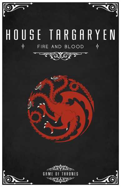 House Sigil Posters From A Game Of Thrones