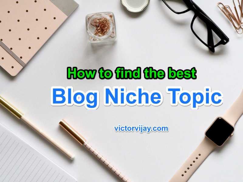 How To Cleverly Choose Your Blog Niche Topic | VictorVijay