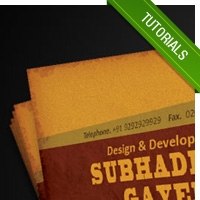 How To Create Old Grudge Style Print Ready Business Card - PCandWEB
