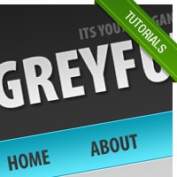 How To Design A Grey-Blue Blog Design In Photoshop - GreyFuture - PCandWEB