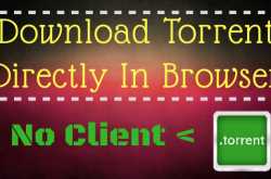 How To Download Torrents Directly in Browser (No Client)
