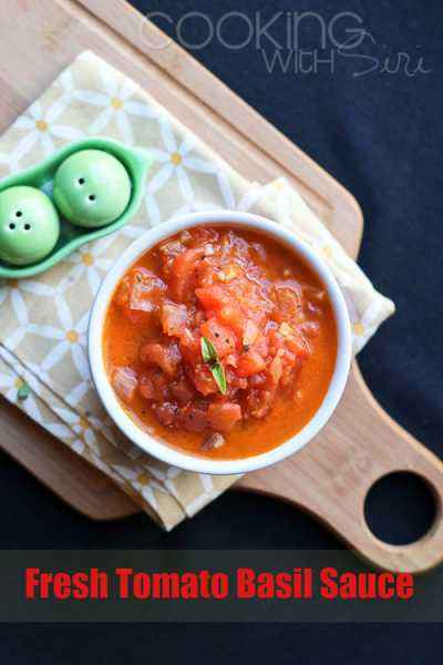 How To Make Fresh Tomato Basil Sauce Recipe