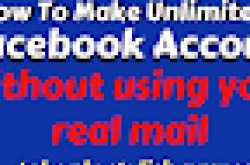 How To Make Unlimited Facebook Account | Tekonly Trick 2019 