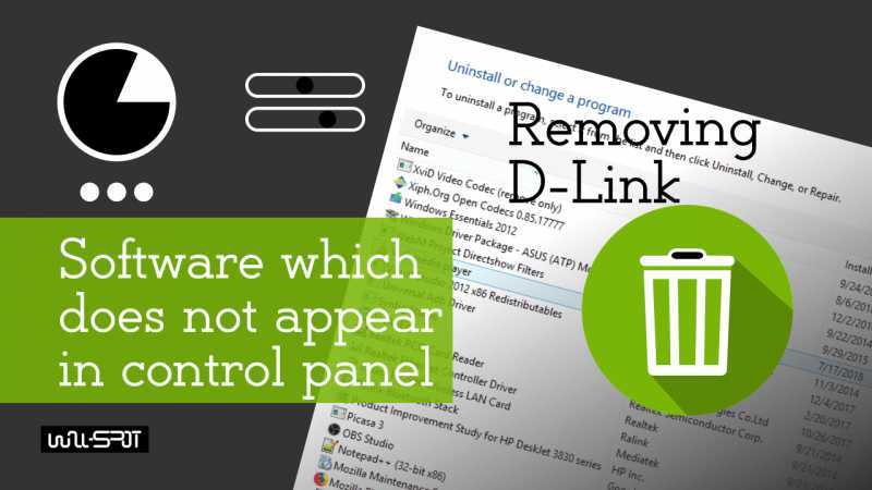 How To Remove Software Does Not Appear In The Control Panel - Wall-spot
