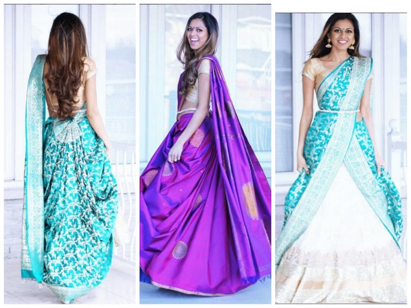 How To Reuse Your Old Saree As A Lehenga Dupatta