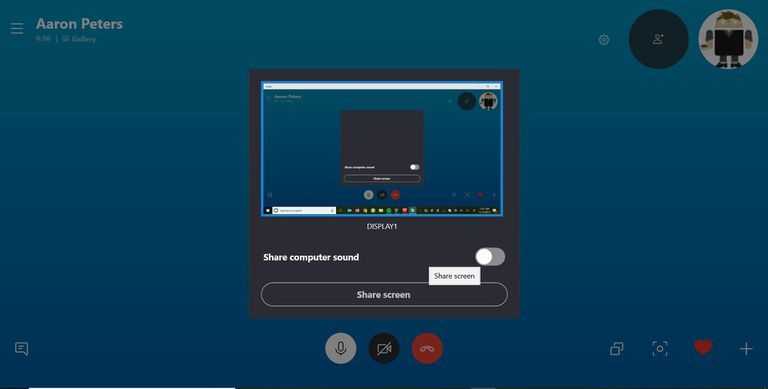 How To Share Screen In Skype Video Call In Android And IPhone -