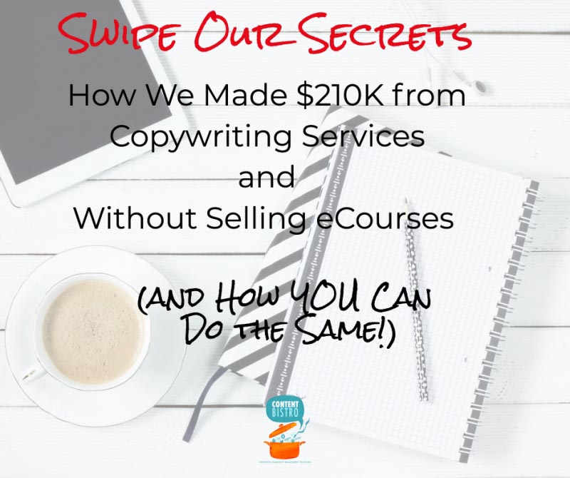 How We Made $210K From Copywriting Services And You Can Too!