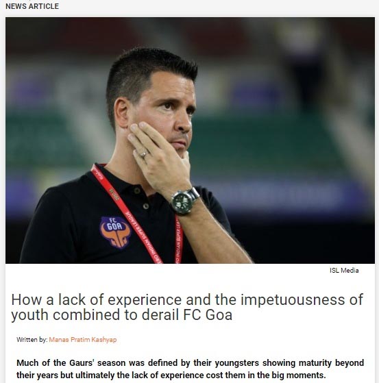 How A Lack Of Experience And The Impetuousness Of Youth Combined To Derail FC Goa