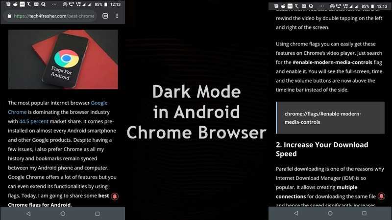 How To Activate Dark Mode In Android Chrome Browser