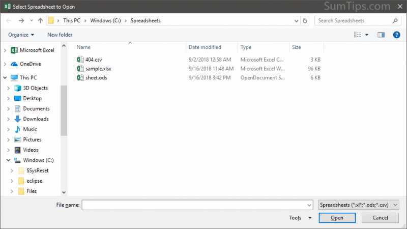 How To Add Custom File Types To Excel Open File Dialog