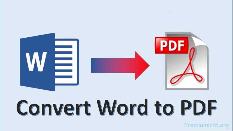 How To Convert Word To PDF Files Easily | Online And Offline | - PremiumInfo