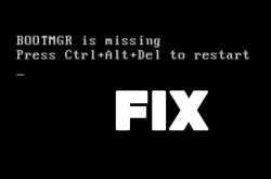 How to Fix - Bootmgr is Missing Error - 3 Steps