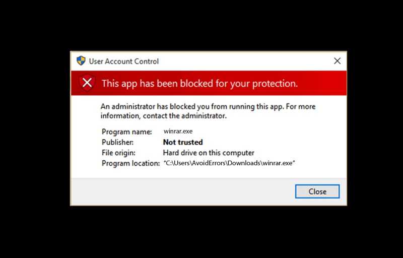 How To Fix “This App Has Been Blocked For Your Protection” On Windows 10