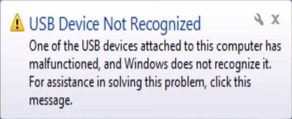 How To Fix USB Device Not Recognized Error In Windows 10, 7 And 8