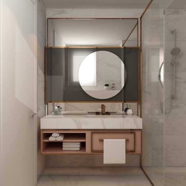 How To Make Smaller Bathrooms Look Bigger Using Marble Or Quartz
