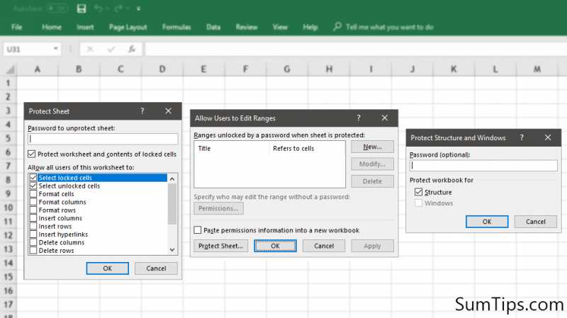 How To Protect Excel Cell Format, Formula, Content & Structure