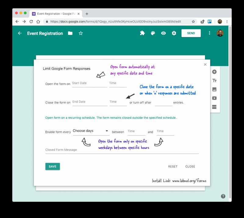 How To Schedule Your Google Forms And Limit Submissions