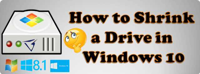 How To Shrink A Drive In Windows 10