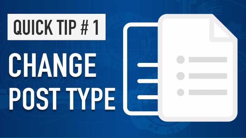 How To Switch Post Type In WordPress - FreeWebMentor