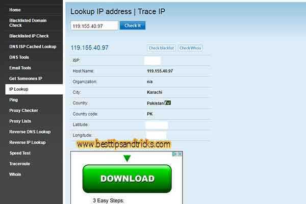 How To Trace Website Or Other IP Address Anywhere In The World