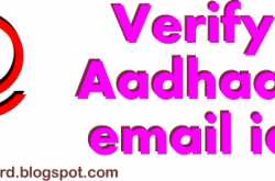 How to Verify Aadhaar Card Email Id