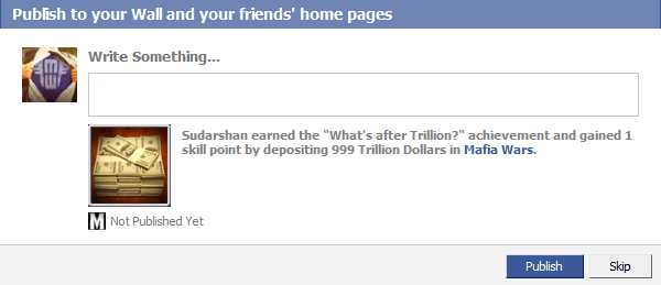 How To Brag Any Achievement In Mafia Wars?