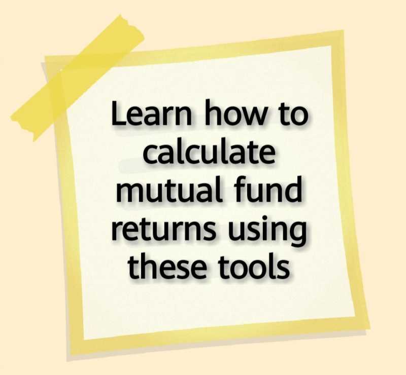 How To Calculate Mutual Fund Returns In Excel - ArthikDisha