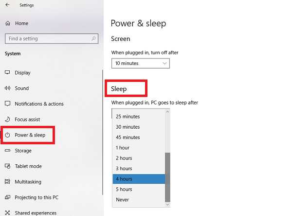 How To Change Sleep Settings On Windows 10