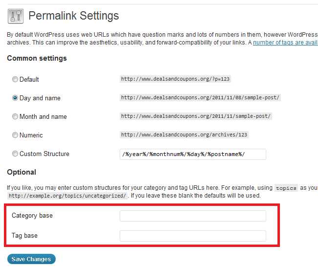 How To Change Category And Tag Base Name In Wordpress?