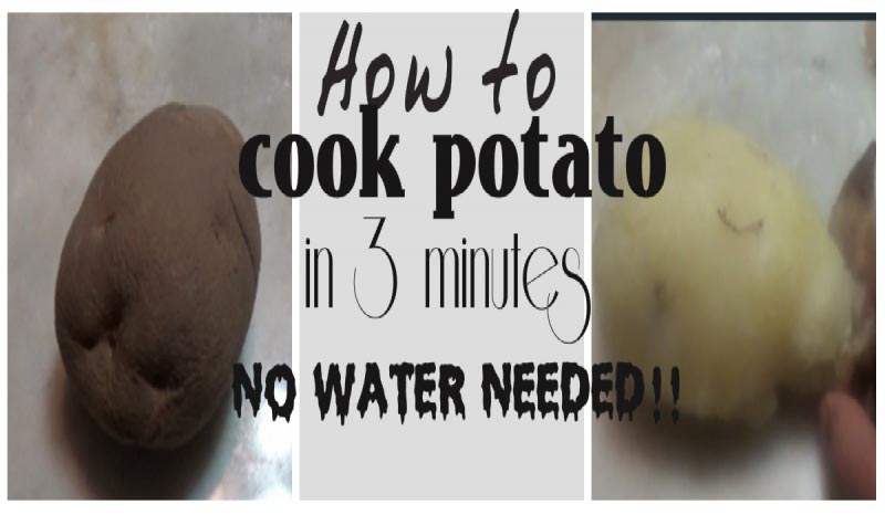 How To Cook Potato In 3 Minutes WITHOUT Using Any Water