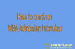 How to crack an MBA Admission Interview