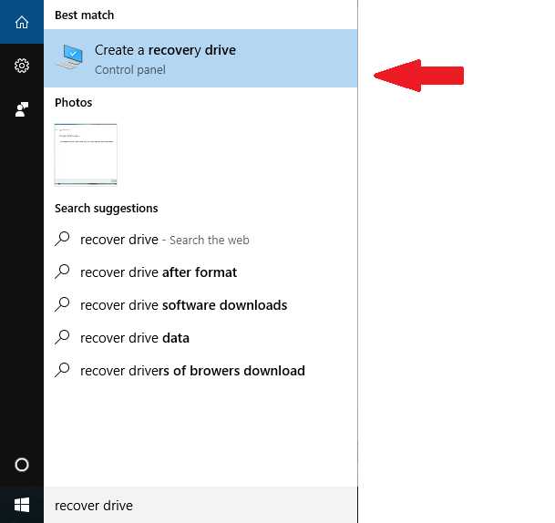 How To Create A Windows 10 Recovery USB Drive