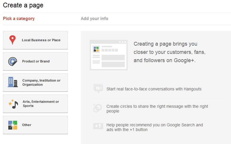 How To Create Google Plus Page
