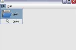 How to create a menu bar and add a  menu separator in java swing with eclipse